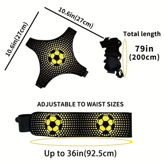 Football Ball Control Training Belt - Professional Solo Bobble Trainer