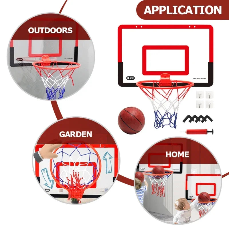 Indoor children's safety and fun games children's home sports basketball set wall bracket non perforated basketball frame