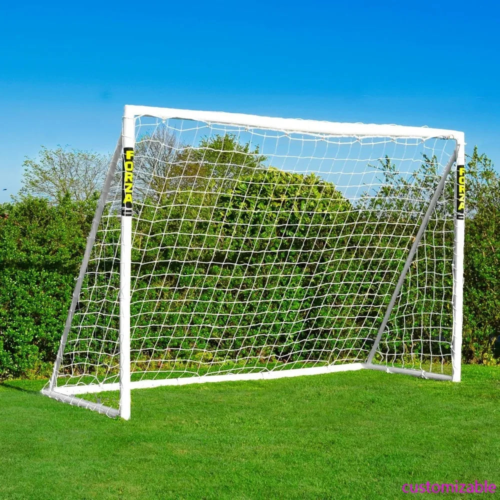 10ft by 6.5ft Futsal Soccer Goal - Durable Weatherproof uPVC Construction with Easy Assembly and Optional Ball
