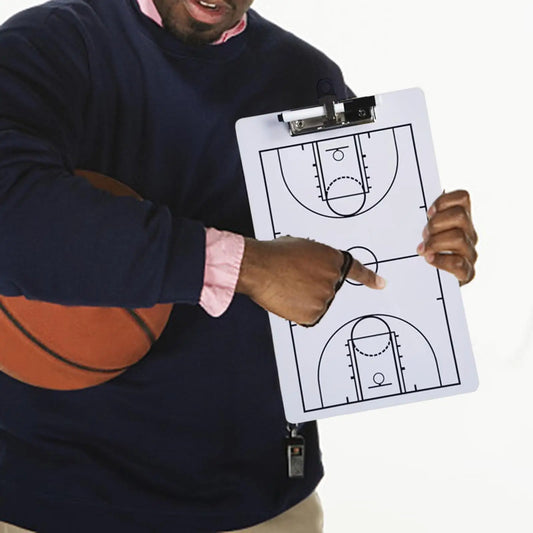 Double-Sided Basketball Coaching Board – Portable Strategy & Tactic Clipboard