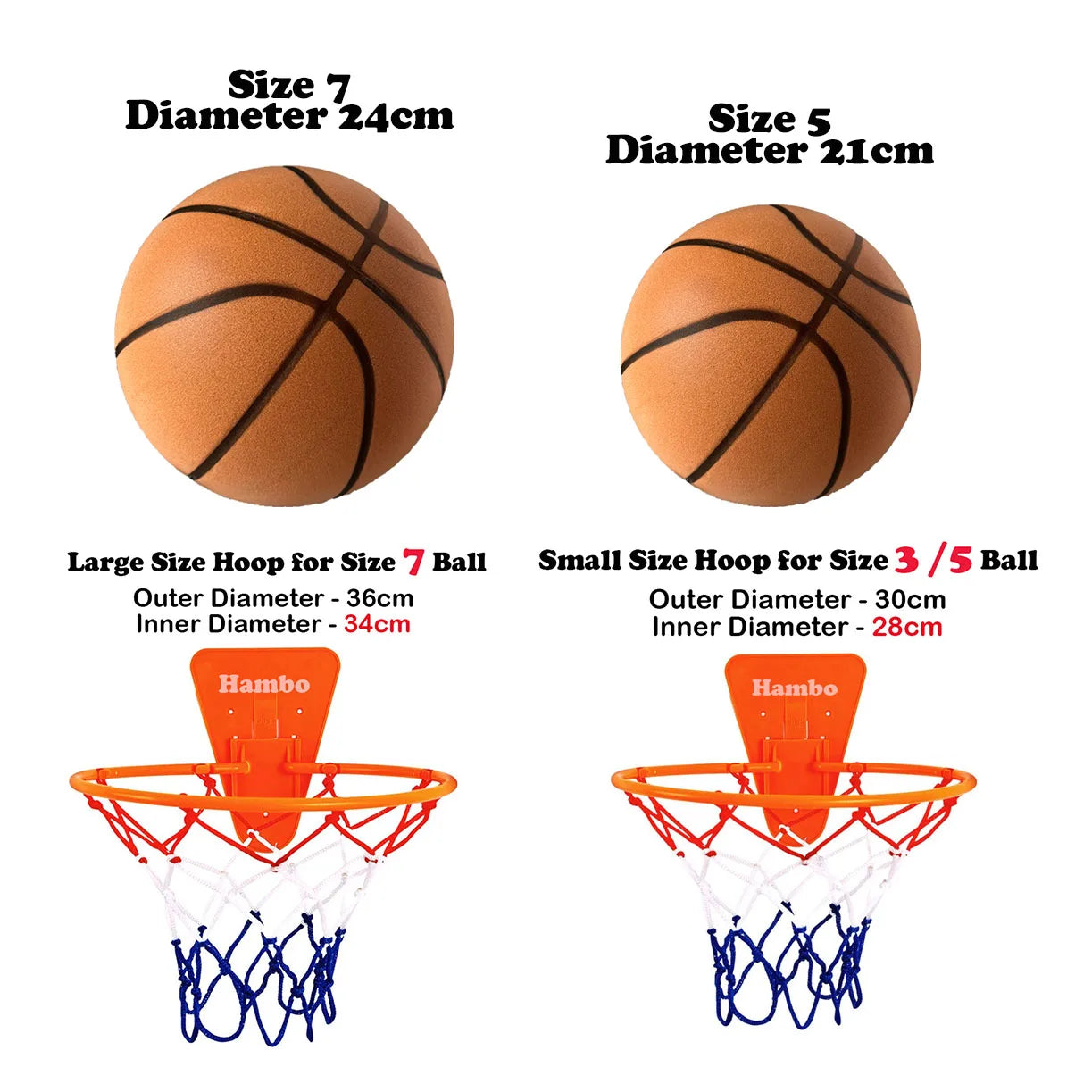 Silent Basketball (Sizes 7, 6, 5) – Quiet Airless Foam Training Ball