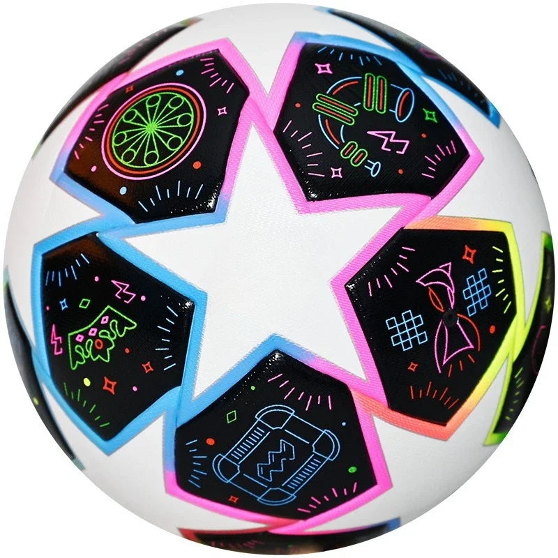 Professional Size 5 Seamless Soccer Balls High Quality Soft PU for Adult Outdoor League Competition Training Adolescent Players