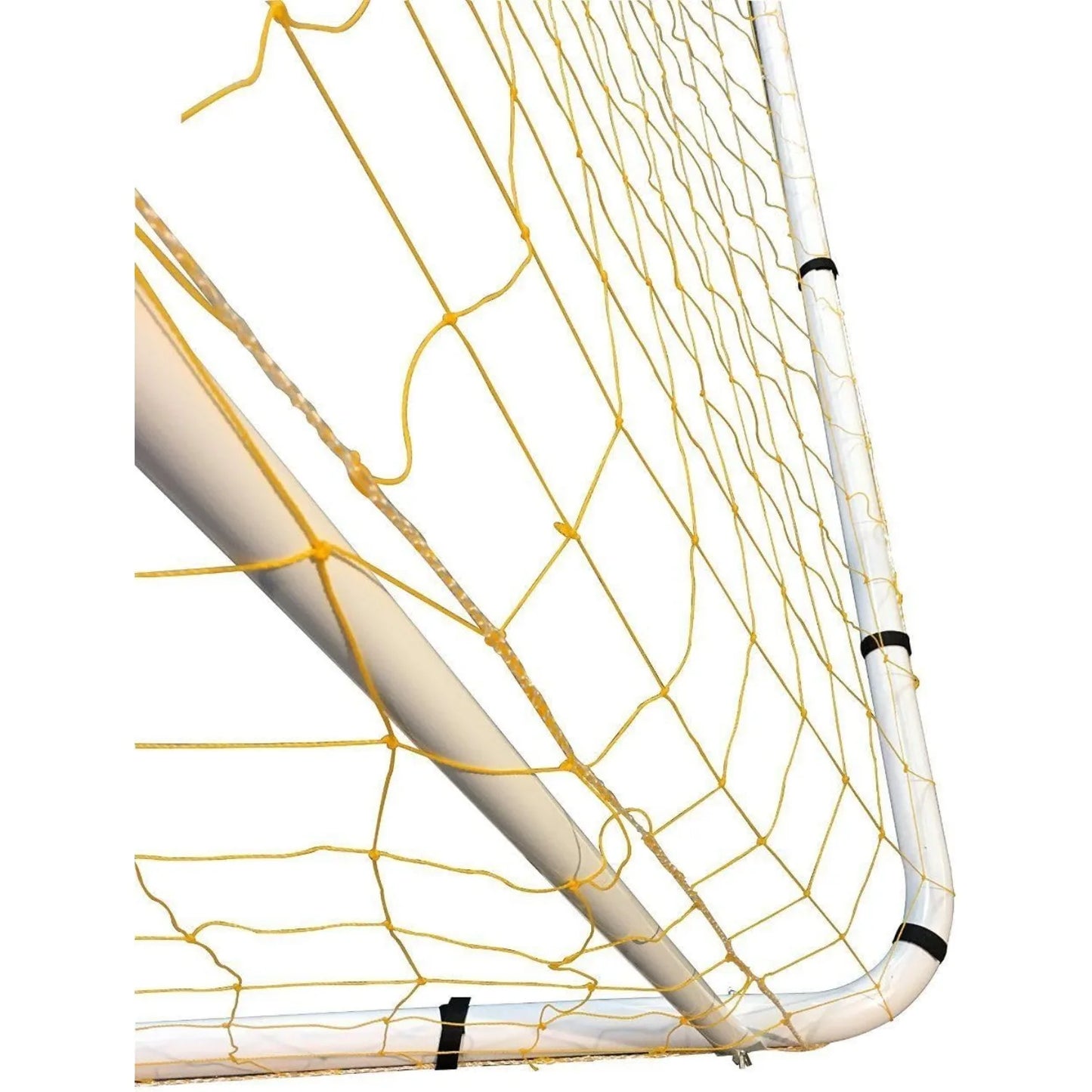 Official Size 24 X 8 X 5 Ft. Steel Soccer Goal. Heavy Duty Frame w/Net. Tournament, Regulation Size Goals. Professional Portable