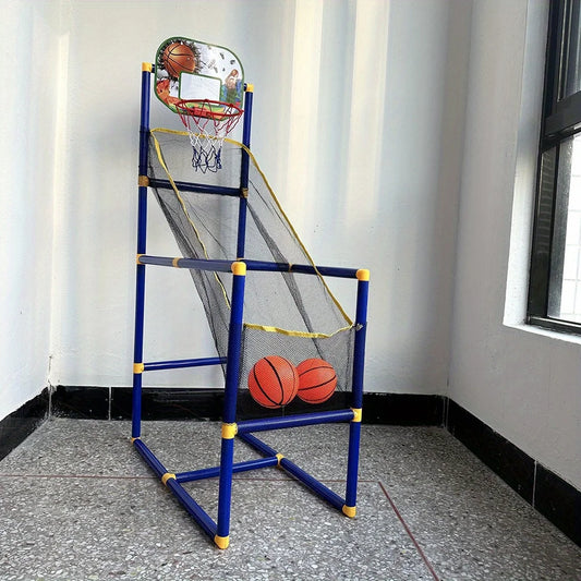 Enjoyable Arcade Basketball Game Set - Indoor/Outdoor Dual Play, Easy Setup with Pump & Balls, Ideal Holiday & Birthday Gift