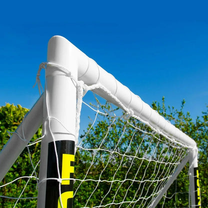 10ft by 6.5ft Futsal Soccer Goal - Durable Weatherproof uPVC Construction with Easy Assembly and Optional Ball