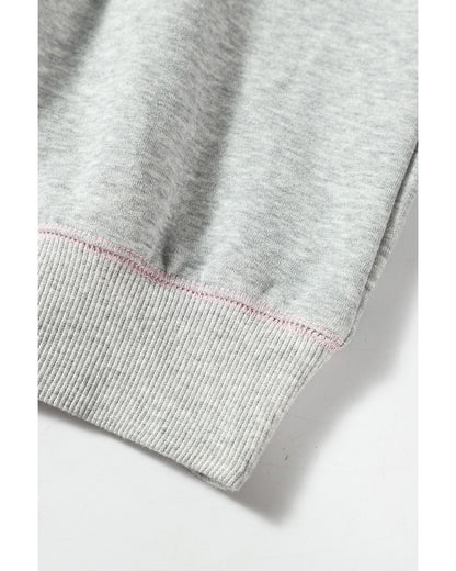 Light Grey COUNTRY CLUB PICKLEBALL Graphic Exposed Stitching Casual Sweatshirt - M