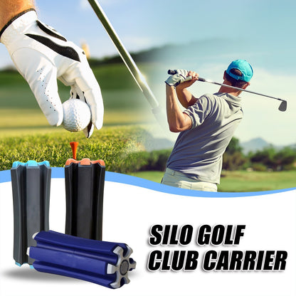 Grey And Blue Golf Club Carrier 2-Pack - Durable ABS+PET Golf Club Holder for Secure Storage and Easy Transport