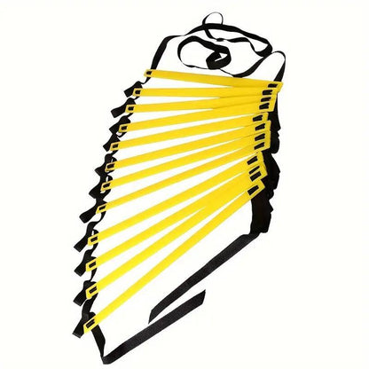 1 Set PE Agility Ladder for Speed Training, Multi-Size Horizontal Speed Ladders with Cones, Soccer & Basketball Footwork Drill Equipment, Football Fitness Training Gear