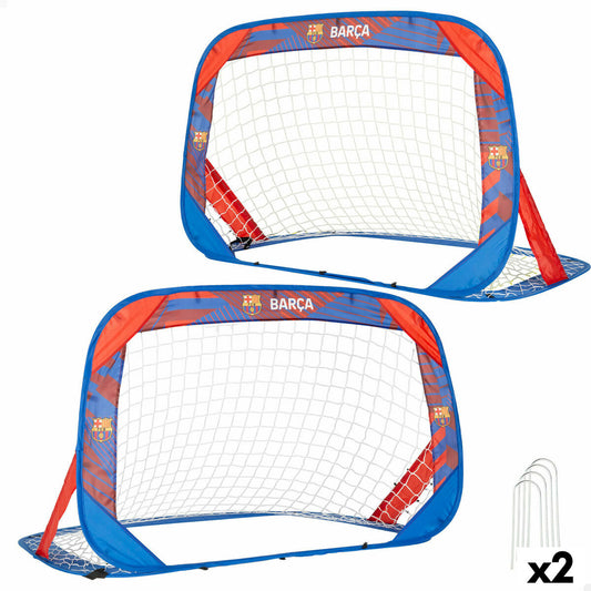 Set of 2 football goals F.C. Barcelona 120 x 80 x 80 cm (2 Units)-0